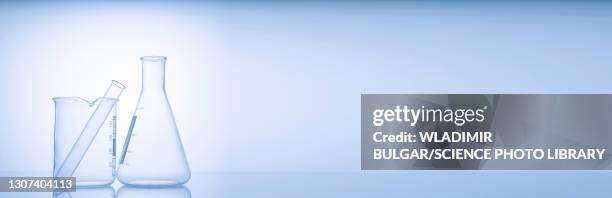 laboratory glassware - laboratoriumglas stockfoto's en -beelden