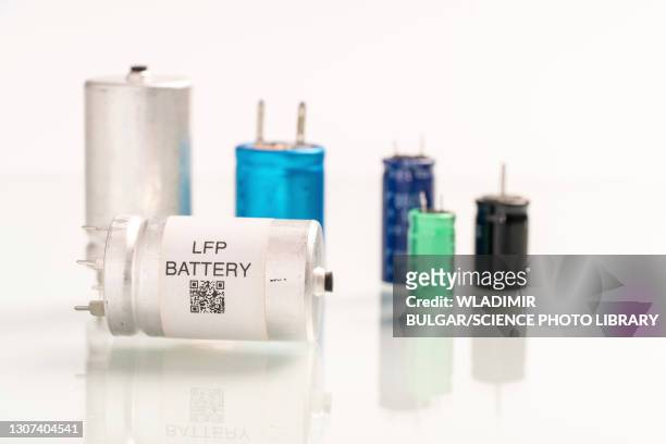 lithium iron phosphate battery - lithium ion battery stock pictures, royalty-free photos & images