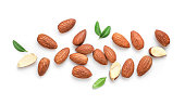 Tasty and nutritious almond nuts