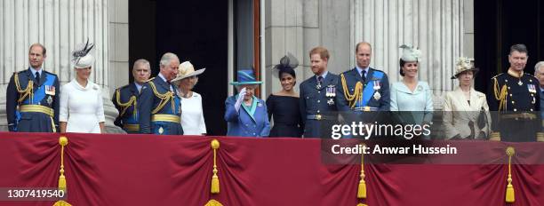 Prince Edward, Earl of Wessex, Sophie, Countess of Wessex, Prince Andrew, Duke of York, Prince Charles, Prince of Wales, Camilla, Duchess of...