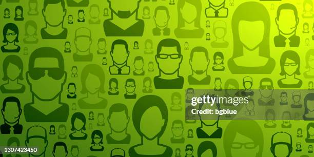 abstract green background - people pattern - man dark background stock illustrations