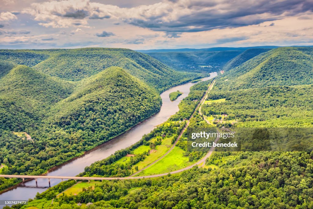 Susquehanna River Bucktail Trail Pennsylvania Wilds EE.UU.