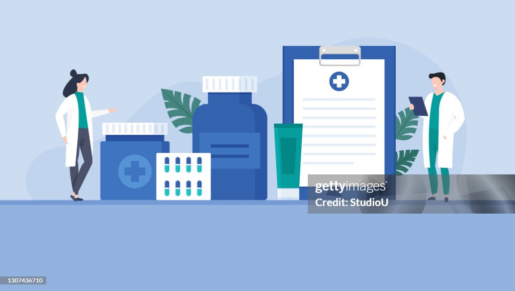 Medicine And Pharmacy Illustration