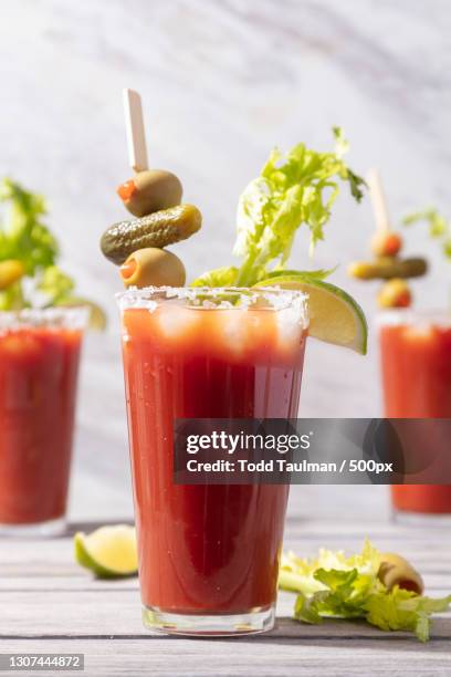 close-up of drink on table,indianapolis,indiana,united states,usa - olive pimento 個照片及圖片檔