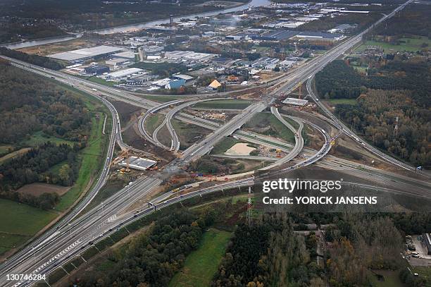 Cloverleaf Stack Interchange Cloverleaf (Interchange) Photos and Premium High Res Pictures - Getty ...
