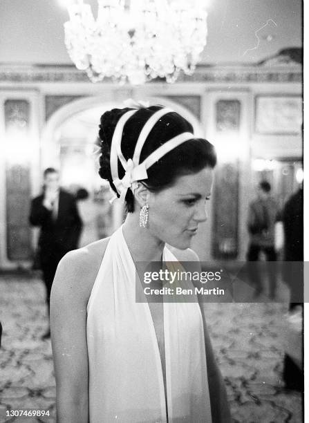 Mrs Montague Hackett wearing a Pucci gown inspired by Hermione in The Winter's Tale at the Shakespeare Ball at thePlaza Hotel to benefit New York...