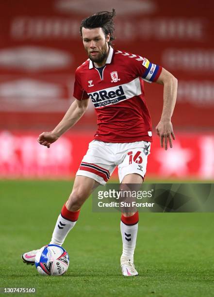 Middlesbrough player Jonny Howson in action during the Sky Bet Championship match between Middlesbrough and Preston North End at Riverside Stadium on...