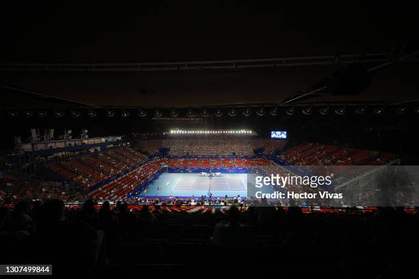 General view of Princess Mundo Imperial stadium during the Men's singles match between Diego Schwartzman of Argentina and Lorenzo Musetti of Italy as...