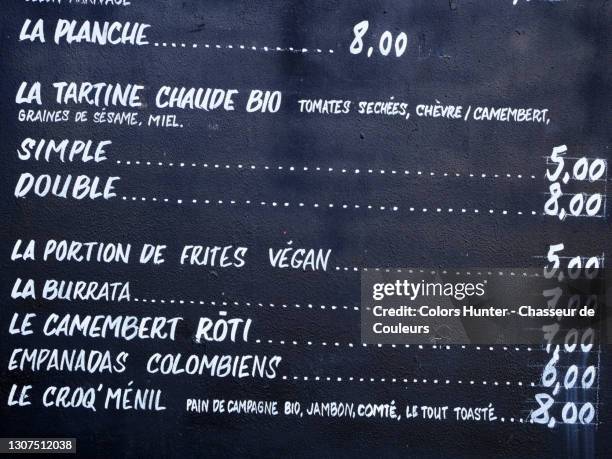 Paris Menu Background 151 Paris Blackboard Menu Stock Photos, High-Res Pictures, and Images ...
