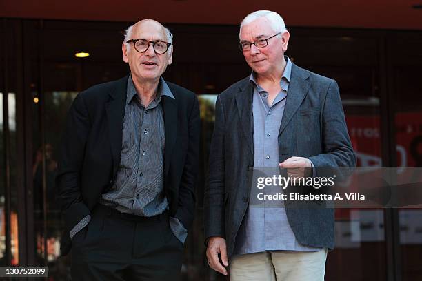 Michael Nyman and Terence Davies attend the 6th International Rome Film Festival at Auditorium Parco Della Musica on October 29, 2011 in Rome, Italy.
