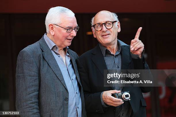 Terence Davies and Michael Nyman attend the 6th International Rome Film Festival at Auditorium Parco Della Musica on October 29, 2011 in Rome, Italy.