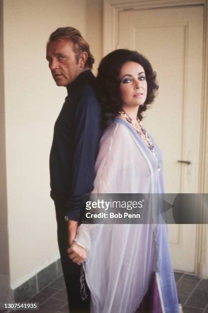 American Actors Liz Taylor and Richard Burton