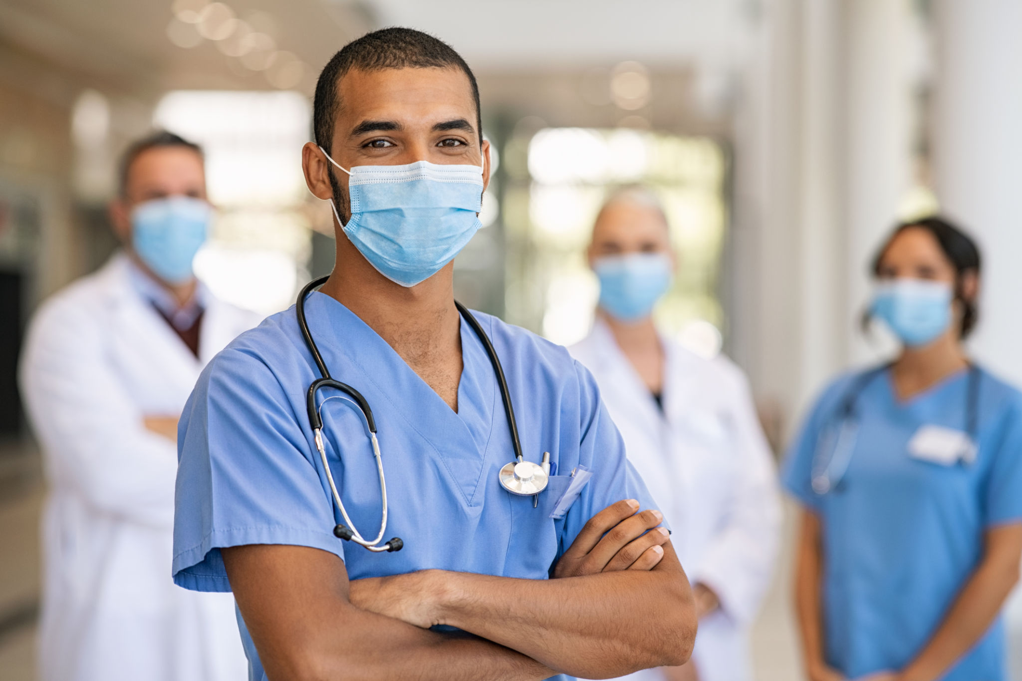 Team of doctors and nurses in hospital Team of doctors and nurses in hospital