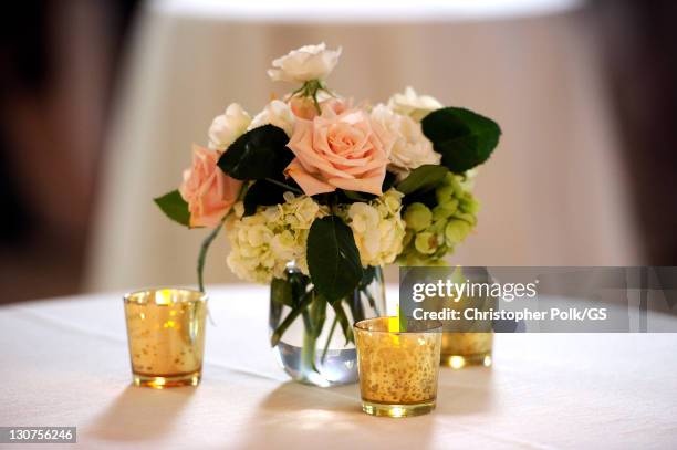 General view of the atmosphere at the wedding of Gene Simmons and Shannon Tweed at the Beverly Hills Hotel on October 1, 2011 in Los Angeles,...