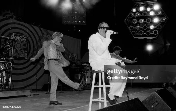 Rapper Freedom Williams of C+C Music Factory performs at Poplar Creek Music Theater in Hoffman Estates, Illinois in August 1991.