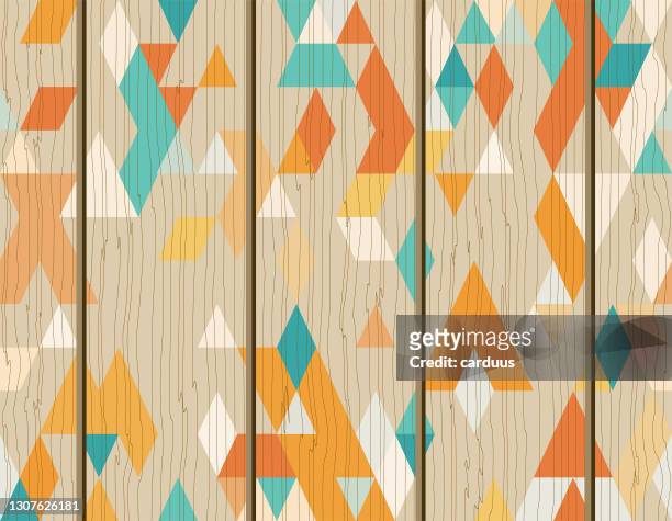 seamless  wood  textured geometric pattern - palisade boundary stock illustrations