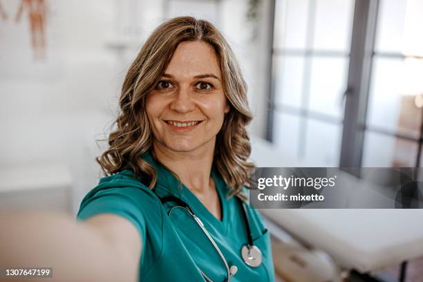 i am ready to work today - doctor selfie stock pictures, royalty-free photos & images