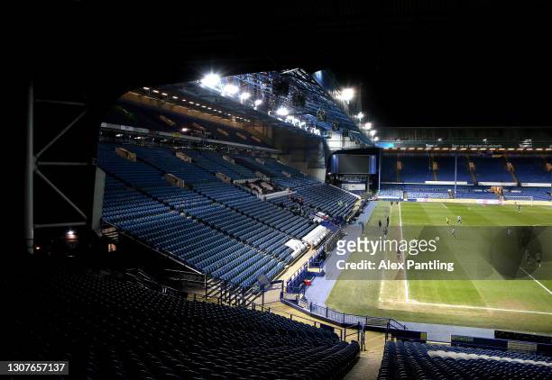 General view during the Sky Bet Championship match between Sheffield Wednesday and Huddersfield Town at Hillsborough Stadium on March 17, 2021 in...