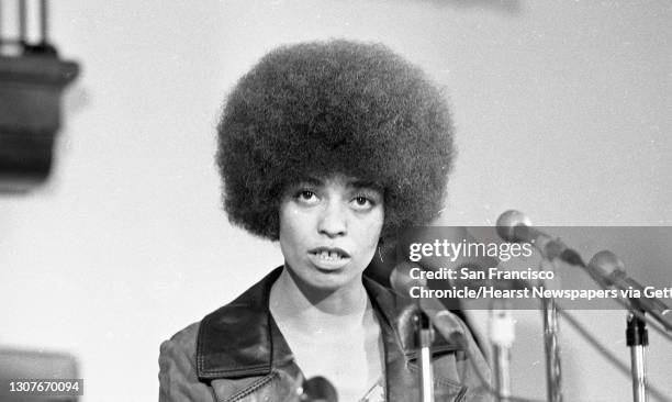 Angela Davis, who was fired as a philosophy professor at UCLA by the University of California Board of Regents because of her Communist affiliations...