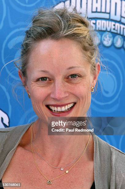 Actress Teri Polo arrives at Skylanders Spyro's Adventure Halloween Event With Brooke Burke at The Grove on October 29, 2011 in Los Angeles,...
