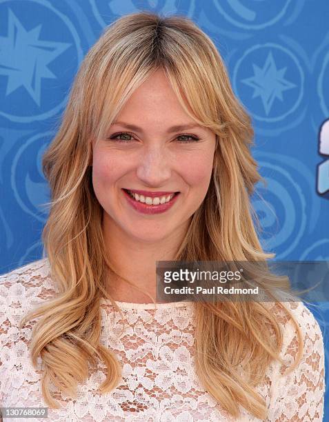 Actress Beth Riesgraf arrives at Skylanders Spyro's Adventure Halloween Event With Brooke Burke at The Grove on October 29, 2011 in Los Angeles,...