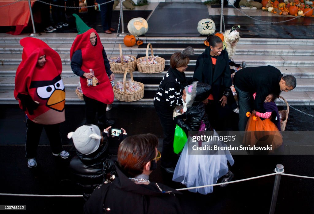 President Obama And The First Lady Host Halloween Party For Military Families