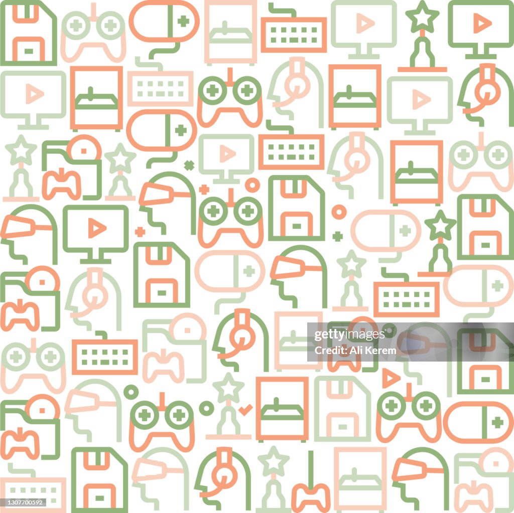 Video Game Pattern High-Res Vector Graphic - Getty Images
