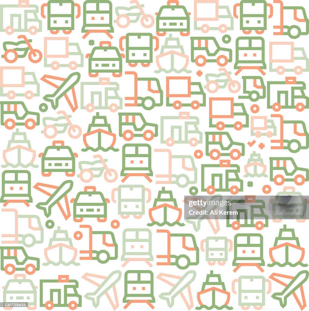 Transport Tree Pattern Transportation Pattern High-Res Vector Graphic - Getty Images
