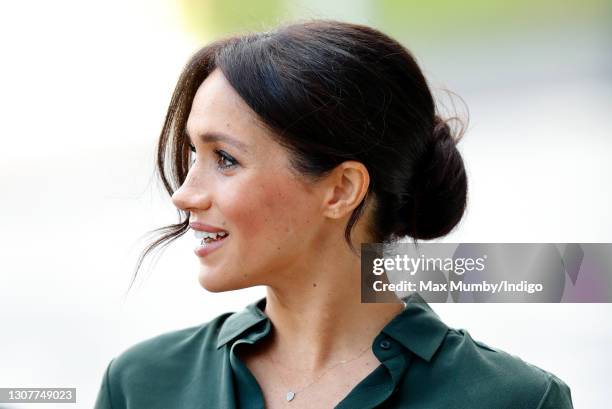 Meghan, Duchess of Sussex visits the University of Chichester's Engineering and Technology Park on October 3, 2018 in Bognor Regis, England. The Duke...