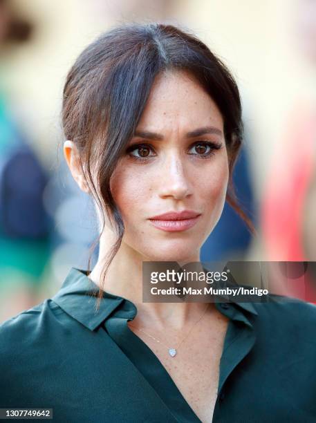 Meghan, Duchess of Sussex visits the University of Chichester's Engineering and Technology Park on October 3, 2018 in Bognor Regis, England. The Duke...