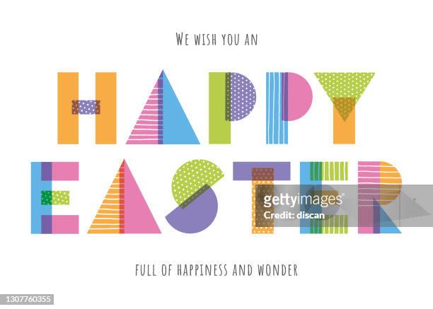 easter greeting card. - easter sunday stock illustrations