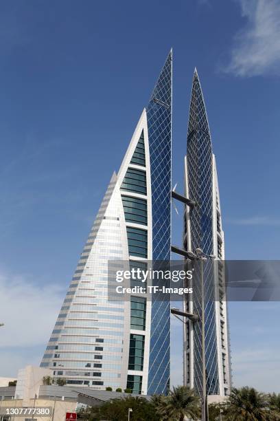 Bahrain World Trade Center on March 28, 2020 in Sakhir, Bahrain.