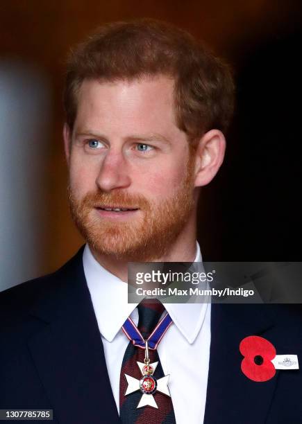 Prince Harry attends an Anzac Day Service of Commemoration and Thanksgiving at Westminster Abbey on April 25, 2018 in London, England. Anzac Day...