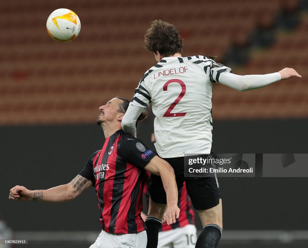 AC Milan v Manchester United - UEFA Europa League Round Of 16 Leg Two