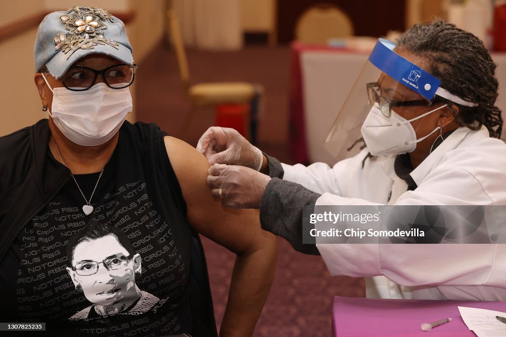 Underserved Members Of The Community Receive Inoculations At Maryland Vaccine Equity Task Force Clinic