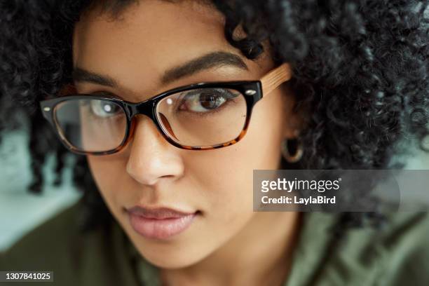 the light of success shines in her eyes - 2020 glasses stock pictures, royalty-free photos & images