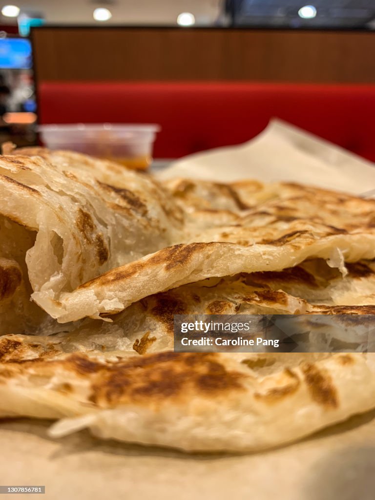 Roti Prata, a kind of Indian flatbread.