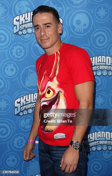 Actor Kirk Acevedo attends Activision's "Skylanders Spyro's Adventure" Halloween-themed event at The Grove on October 29, 2011 in Los Angeles,...