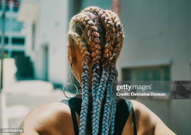 let your hair do the talking - braids stock pictures, royalty-free photos & images