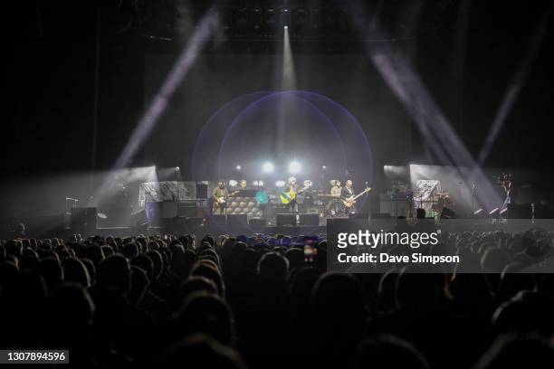 Crowded House perform at Spark Arena on March 19, 2021 in Auckland, New Zealand.