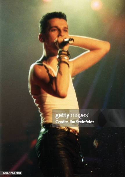 Depeche Mode performs at Northrup Auditorium in Minneapolis, Minnesota on May 18, 1988.