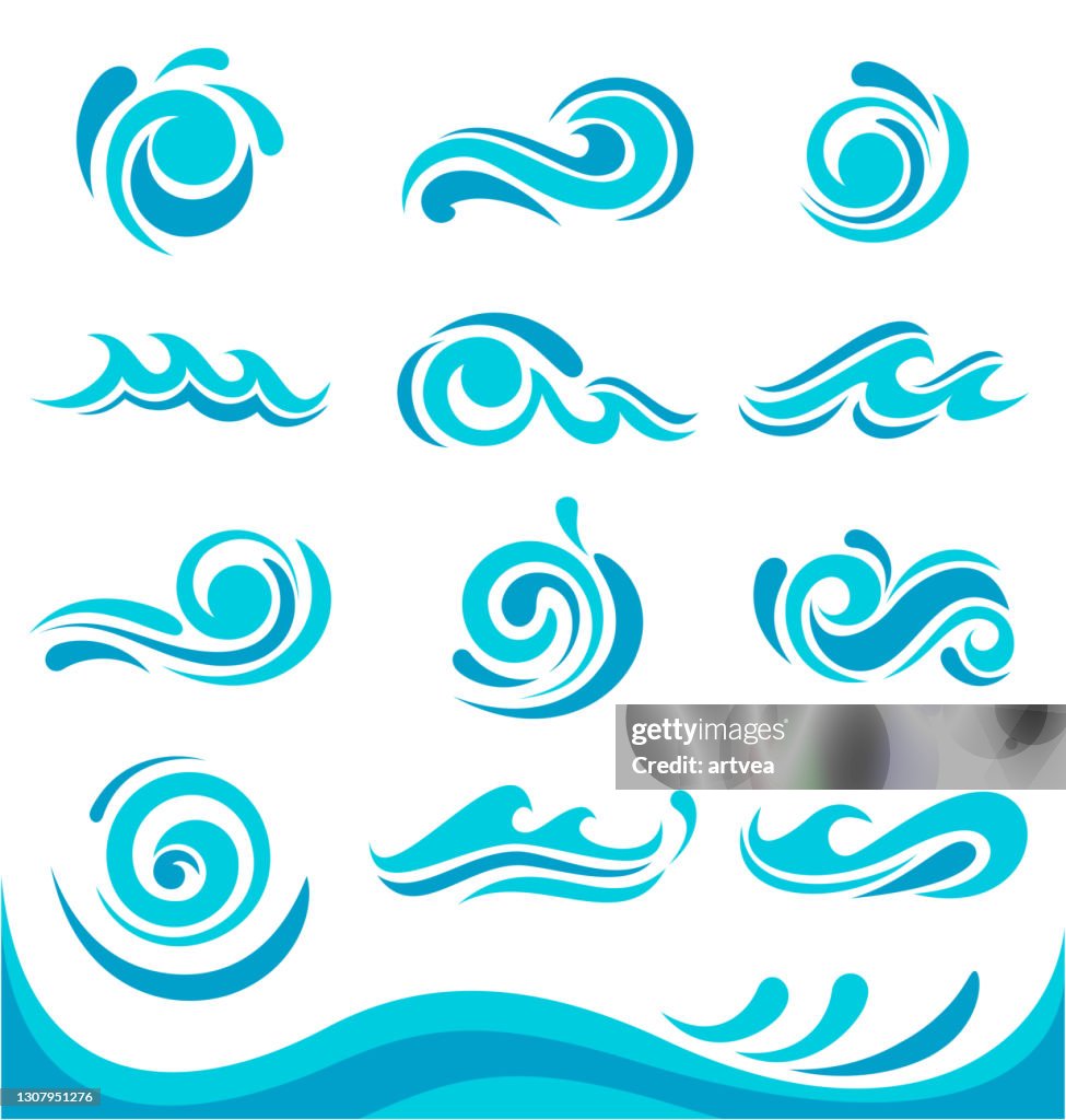 Blue Waves Set