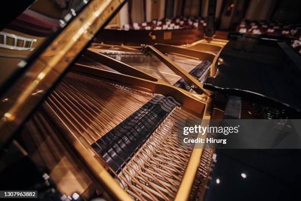 grand piano on stage - fabolous in concert stock pictures, royalty-free photos & images