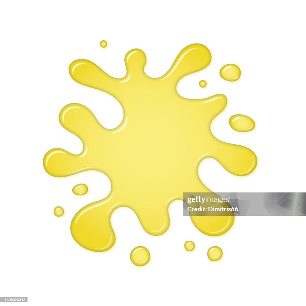 Blob splash. Slime isolated on white background.