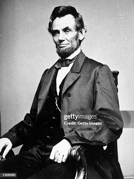 Photographic portrait is displayed showing Abraham Lincoln, the 16th president of the United States. Retired physician and medical historian, Norbert...