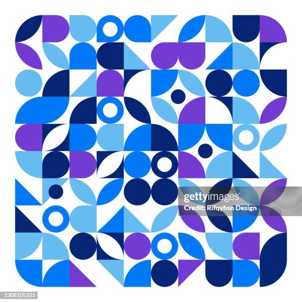 geometry minimalistic artwork poster with simple shape and figure. abstract pattern design in scandinavian style for web banner, business presentation, branding package, fabric print, wallpaper - mural stock illustrations