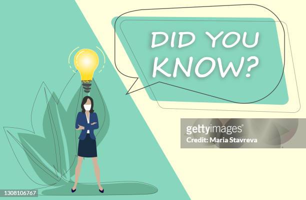 light bulb with did you know  , business concept , business idea. - did you know stock illustrations