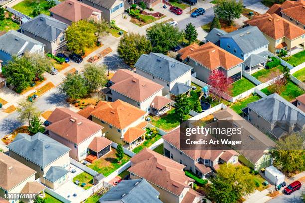 wohnbauantenne - jacksonville florida stock-fotos und bilder