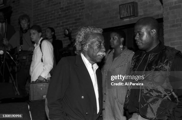 Forest Whitaker and Gordon Parks appear at the premiere of the HBO film "Strapped", directed by Forest Whitaker, at the Joseph Papp Public Theater,...