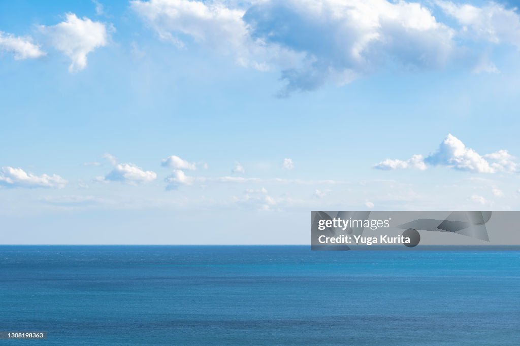 Blue Sky over the Blue Ocean